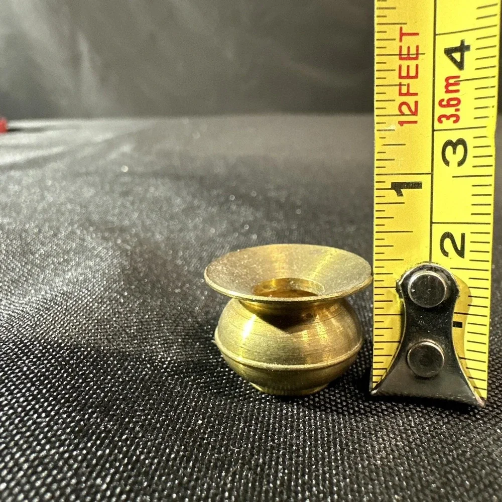 Miniature Brass Dollhouse Decor Lot 3 Squirrel Vase Candle Holder Collectibles